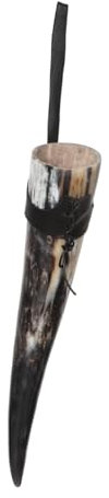 GALPADA Viking Trinkhorn Großer Bier Weinhornbecher Mit Authentischem Vintage-Design Dekoratives Trinkhorn Mit Großer Fassungsvermögen Für Historische Genuss-erlebnisse