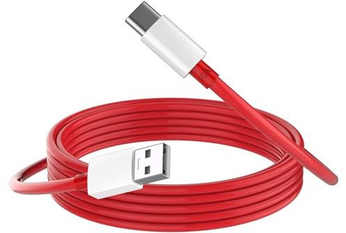 120W Cable USB C para realme GT 7 Pro/GT 6/GT 6T/11 Pro+ 5G/P3 para OnePlus Ace 2 Pro/10T/10R/Nord 4/13, 2M SUPERVOOC Carga rápida Tipo C Cable 100W para OPPO Reno10 Pro+ 5G/ Find X6 Pro/Find X7 Ultra