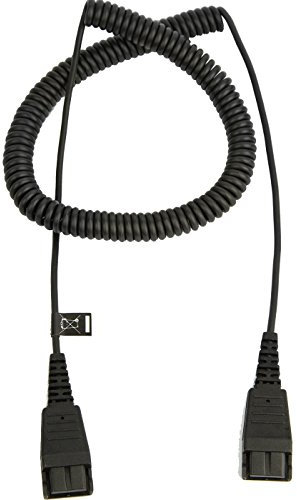 Jabra 8730-009 Verlängerungskabel, 2 x QD, 2m, Spiral Schwarz