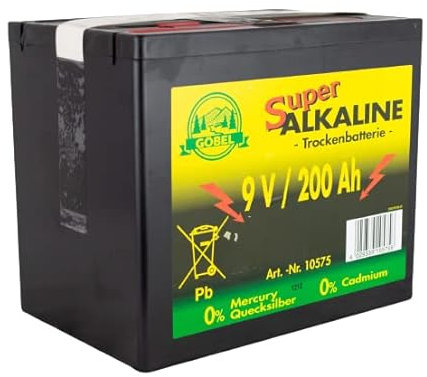 Göbel Weidezaunbatterie Trocken Batterie 9Volt 200Ah alkalisch