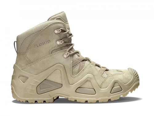 LOWA M Zephyr Mid TF Beige – Robuster, komfortabler Herren-Einsatzstiefel, Größe EU 41.5 – Farbe Desert
