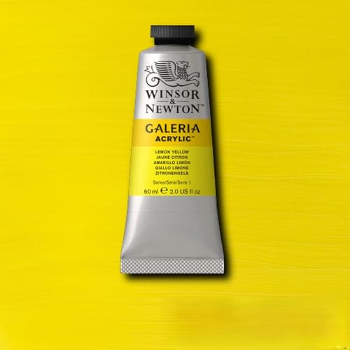 Winsor & Newton Galeria Acrylic Paint Medium Tube 60ml AVAILABLE (Lemon Yellow)