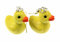 Miniblings Quietscheentchen Ohrringe Miniblings Badeente Ente Entchen Badewanne Gummi 2cm
