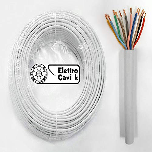 ® ELETTRO CAVI K - CAVO FROR CITOFONICO 12x0,50 MM² ANTIFIAMMA PER CITOFONO E VIDEOCITFONO MULTIPOLARE 12 POLI 10 METRI