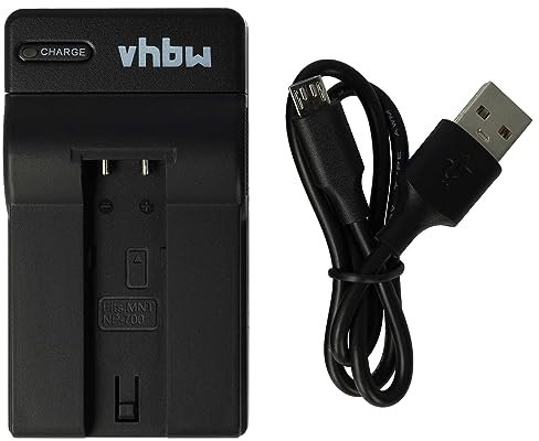 vhbw USB Ladegerät kompatibel mit Sanyo Xacti VPC-A5 Kamera Camcorder/Akku - Ladeschale, Ladeanzeige, 8,4 V