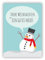 Unternehmen Weihnachtskarten Set (16Stk) Retro Schneemann Weihnachtskarte: Frohe Weihnachten und ein gutes Neues/Weihnachts und Neujahrsgrüße geschäftlich und privat für Firmen, Familie und Freunde