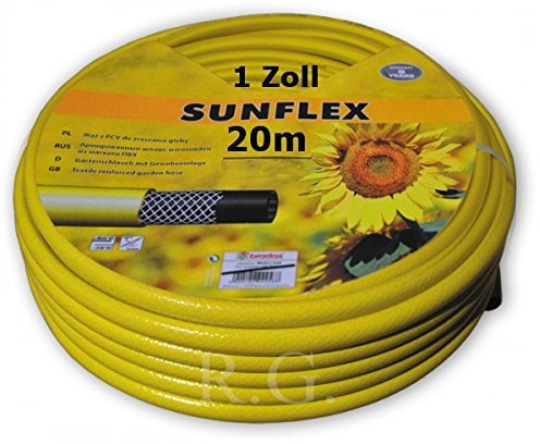 Gartenschlauch 1 Zoll Schlauch Wasserschlauch 3-lagig TOP 20M 30M 50M von rg-vertrieb (20 Meter)