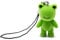 Miniblings Frosch Flock Handyanhänger Handyschmuck Kröte Frösche grün beflockt- Handmade Modeschmuck I Anhänger Handyschmuck Schlüsselanhänger