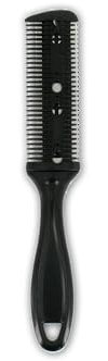 THE BARB'XPERT - Peigne Effileur - Peigne de Précision pour Homme, Lame en Acier Inoxydable pour Désépaissir et Couper Facilement les Cheveux