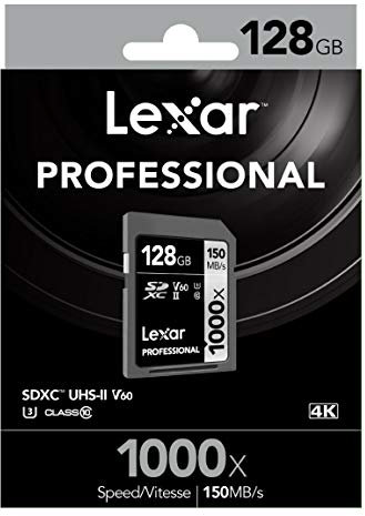 Lexar 150 MB/s 128 GB di Memoria SD da 32 GB ad Alta velocità 1000 x Scheda SD 64 GB 256 GB SDHC/XC uhs-II U3 GB Scheda di Memoria per 3D 4 K 128 GB