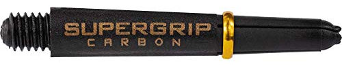 Harrows Supergrip Carbon-Schäfte – 5 Sets (15) (kurz, schwarz/gold)