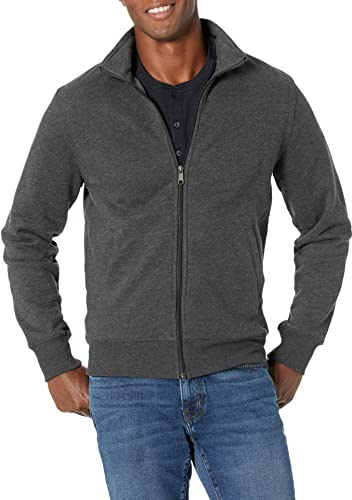 Amazon Essentials herr Full dragkedja fleece stoppad hals sweatshirt
