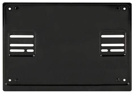 Square 4x4 Black Steel Rear Number Plate Surround Holder Off Road