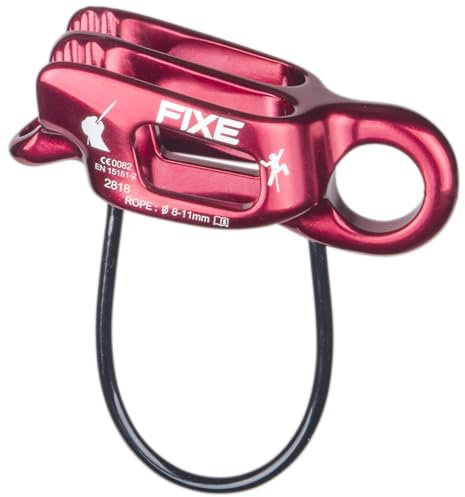 FIXE - Descensor Asegurador DOBLE LIGHT - Bloqueo Automático - Asegurador-descensor para una o dos cuerdas - Aluminio Alta resistencia - Cuerdas 8-11 mm