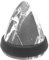 WAGNER Doorstop Marble Cone Big - 116 x 118 mm, Premium Buffer Made of Concrete and Thermostatic Rubber with Marble Look, to be Placed on The Floor, Heavy Quality - 15519901