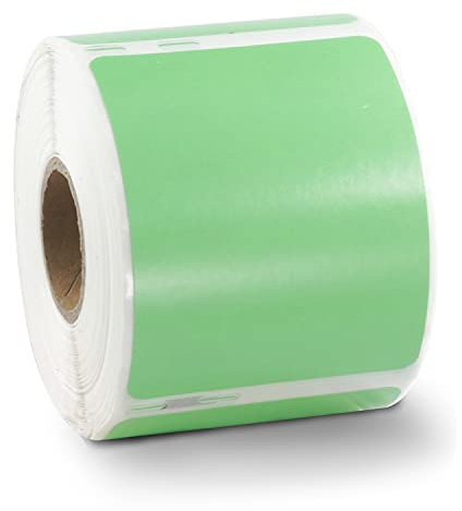 BETCKEY - 1 Große Rolle Grün Mehrzwecketiketten Kompatibel mit DYMO 99015(S0722440), 54mm x 70mm, 400 Farbige Etiketten für LabelWriter 450, 4XL NICHT passend 550 oder 5XL