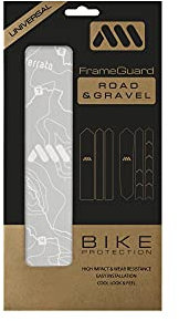 All Mountain Style Rahmenschutzfolie 200 µm - Transparente & Matte Lackschutzfolie – Micro‑Wabe PVC, selbstklebend, UV‑stabil – für Gravel & Rennrad – entwickelt in Barcelona - Sterrato White
