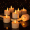 innislink LED Kerzen,12pcs LED Flammenlose Kerzen mit Timerfunktion Teelichter Flackern Elektrische Kerze Lichter Dekoration für Weihnachtsbaum Ostern Hochzeit Party