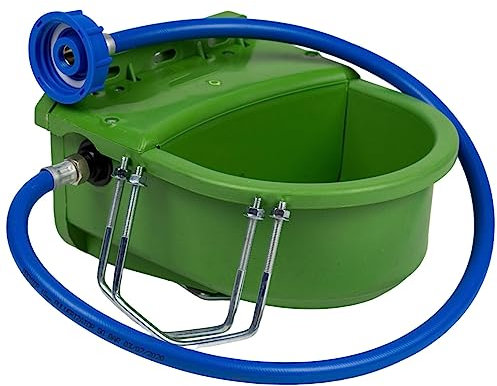 UZMAN - Tränkebecken 4 Liter + Anschlussset IBC Container Tank Schwimmertränke Tränke Pferde, Großvieh, Schafe Vieh Kühe Tränke Rinder Tränkewanne Pferd Viehtränke