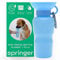 Springer Classic Travel Dog Water Bottle – 625ml Portable Water Bottle for Dogs with Patented Leak-Proof Design for Dog Walking, Hiking and Traveling, BPA-Free Materials (Sky Blue)