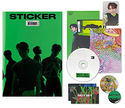 NCT127 The 3rd Album - STICKER [ STICKY ver. ] Booklet + CD-R + Folded Poster + Sticker + Post Card + Photo Card + OFFICIAL POSTER