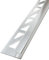 Dalsys Fliesenschiene 2,5m x 8mm Eckprofil Quadratprofil Aluminium (eloxiert) Silber matt, Fliesenprofil
