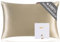 ZIMASILK Kissenbezug aus 100% Seide für Haare und Haut. Doppelseitige 19 Momme Reine Maulbeerseide Kissenhülle mit Reißverschluss, 1 Stück.(50x70 cm, Taupe