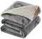 Feandrea wasserdichte Hundedecke, Sherpa Fleece Haustier Decke für große und extra große Hunde, Katzen, 203 x 152 cm, XXL, maschinenwaschbar, beidseitiger Sofabezug-Schutz, grau PPB080G01