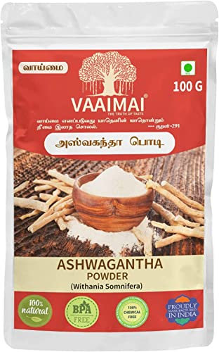 CROW VAAIMAI Ashwagantha in polvere/Withania Somnifera, 100g