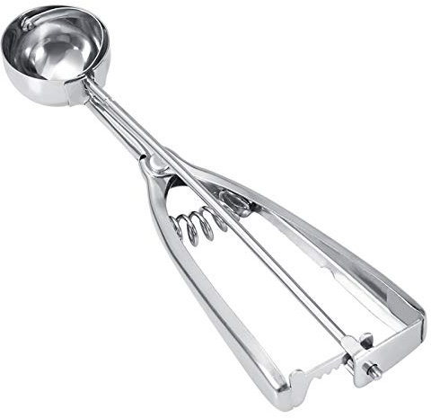 Akozon Kleiner Eisportionierer 4 Cm Abzugsgriff, Scoop Ice Cream Trigger (4 Cm Durchmesser) Edelstahl (4CM)