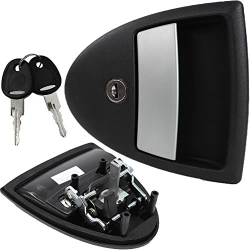 FAP - Lucchetto esterno per roulotte, roulotte, caravan, sistema FF, triangolo 1, nero (S)