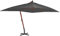 Tidyard Ombrellone,Parasole,a Sbalzo,Antracite,Palo,in Legno,300x400 cm,3x4 m,Ombrellone da Sole,Decentrato,Ombrellone da Giardino,Ombrellone da Esterno,Patio,Terrazzo,Piscina,Spiaggia,Mare