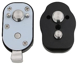 HangTon Quick Release Lock Mount Plate Bracket for ARRI RED Camera Monitor Wireless Focus Motor 3/8 1/4 Screw (Black)