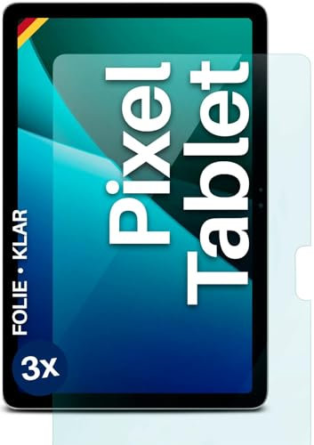 moex FlexProtect Schutzfolie kompatibel mit Google Pixel Tablet Displayschutz nur 0.2 mm dünn, Folie für das Display, HD Ultra klar und extra kratzfest - 3 Stück
