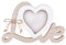 Viitech Cornice portafoto a forma di cuore con scritta Mr & Mrs, in legno, romantica, da tavolo, per matrimoni, fidanzamenti, anniversari, accessori decorativi