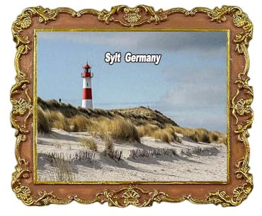 Sylt Germany Kühlschrankmagnet 3D Reise Souvenir Kühlschrank Dekoration Magnetaufkleber Basteln Kollektion