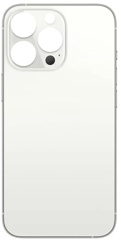 ELLENNE Carcasa Trasera Marco Compatible con iPhone 13 Pro – Back Cover Cristal Negro Blanco (Blanco/Blanco)
