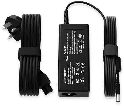 for Dell Laptop Charger 45W for Dell inspiron 11 13 14 15 17 3000 5000 7000 Series Laptops Round Connects Chargers( 4.5mm*3.0mm)