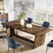 Tribesigns Esstisch, Industrieller Küchentisch für 6–8 Personen, 180 x 79 x 75 cm, Rechteckiger Esstisch für Esszimmer, Küche, Wohnzimmer, Rustikales Braun