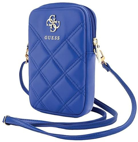 CG Mobile Guess Handytasche GUWBZPSQSSGB Blau Zip Quilted 4G