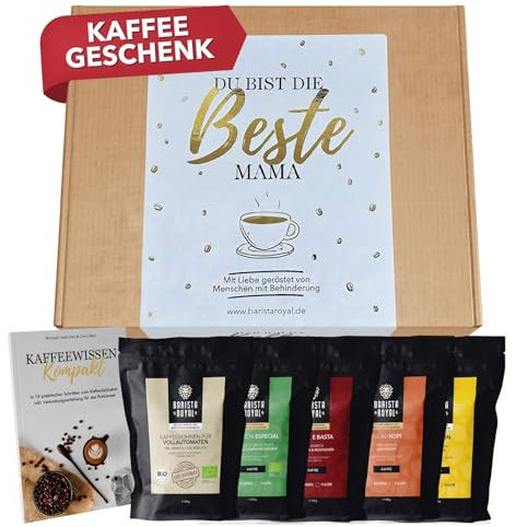 Kaffee Geschenk Beste Mama ideal für Frauen/Mutter Geschenk (5 x 100g)
