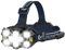 Victoper Rechargeable Head Torch with Upgraded 11 LED, 25,000 Lumen Super Bright Headlamp, 12+12 Modes, Waterproof, Gesture Sensing Hands-Free Light for Camping, Running, Fishing, and Hiking Blue