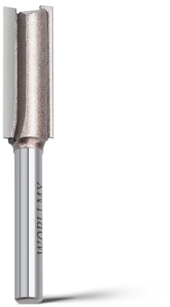WOBLLMX Fraise à affleurer avec tige de 6 mm, diamètre de 5 mm, longueur de travail 13 mm, lame en carbure de tungstène, maniable, durable et tranchante pour le travail du bois, le bricolage à la