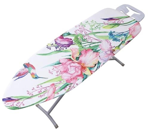 YANGSHINE Marbling Ironing Board Cover, Thick Padding Heat Reflective Ironing Board Covers Fits Large & Extra Large Size Iron Boards, 52 x 20 Inches,Hummingbird