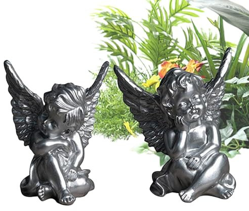 Hartsängel skulptur, trädgårdsängel staty, ängel trädgårdsskulpturer, uteplats ängelstatyer, trädgårdsängel skulpturer för gräsmatta, gård och utomhusutrymmen med eleganta ängelstatyer