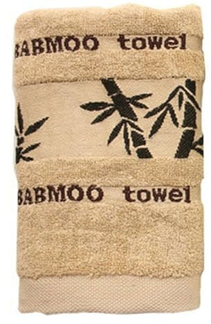 Gant de toilette en coton très absorbant (jaune, A)