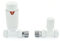 Thermostatic Radiator Valve Straight Heated Towel Rail TRV (All White)