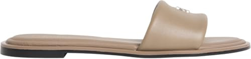 Calvin Klein Damen Round Flat SNDL LTH Bar Hw 2 Hw0hw02925 Flache Sandalen
