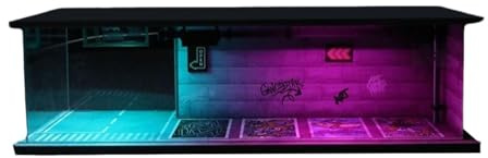 Harilla 1:64 Wahr -Garages Muldel mit Led Garages Dishauschaftskaftspahrschalte Erhaltenschalte Parkages Diorama für Diecast Car, Spielzeugautos, Sportwagen, Stil d