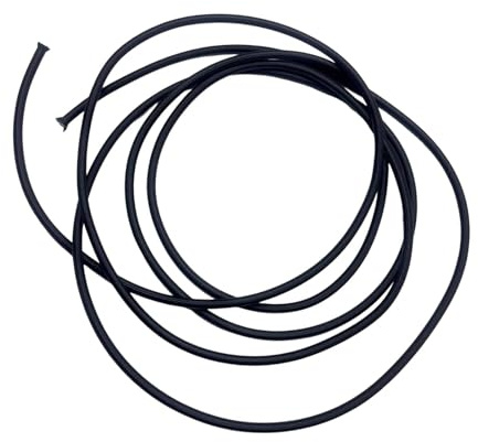 LeeQinersw Ersatz Bungee Seil für Rudermaschinen, 3 M Länge, Schwarz, Praktisches Bungee Seil mit 8 Mm Durchmesser für Heimfitnessgeräte